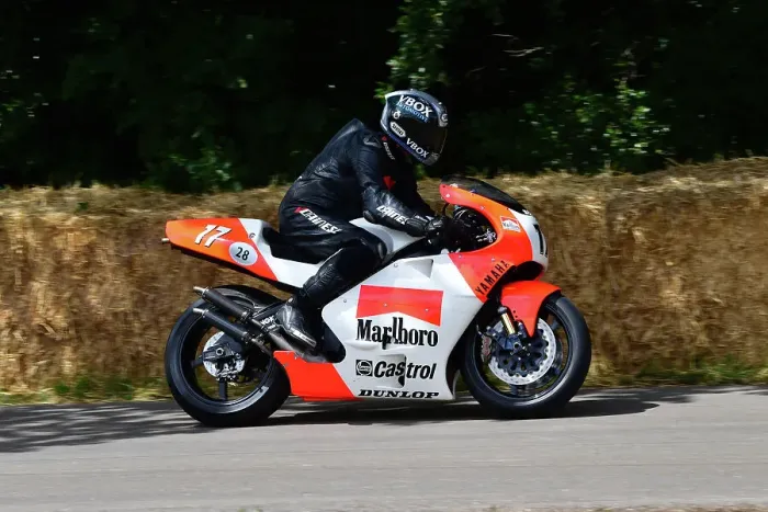 Rights Managed : CJ13 0412 Ben Morris, Andy Caddick, Yamaha YZR500 Rights Managed : CJ13 0412 Ben Morris, Andy Caddick, Yamaha YZR500