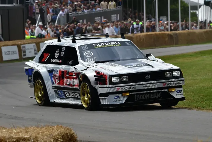 Rights Managed : CJ13 0550 Travis Pastrana, Subaru Gymkhana GL Wagon Rights Managed : CJ13 0550 Travis Pastrana, Subaru Gymkhana GL Wagon