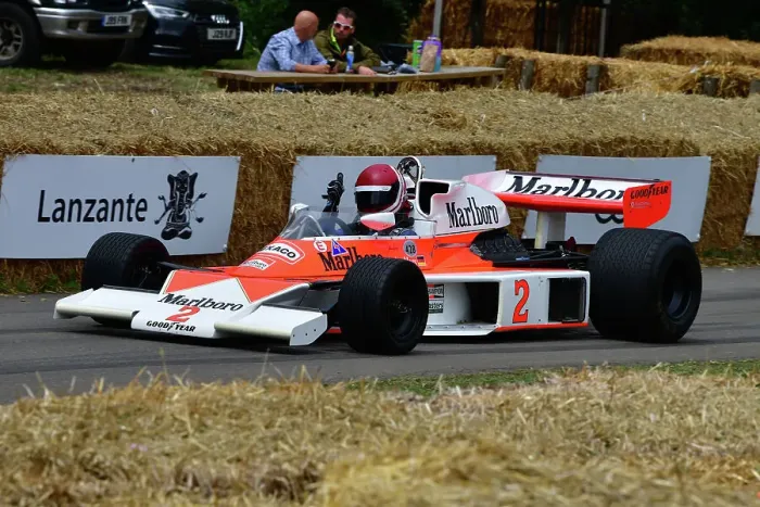 Rights Managed : CJ13 0561 Lukas Halusa, McLaren-Cosworth M23 Rights Managed : CJ13 0561 Lukas Halusa, McLaren-Cosworth M23