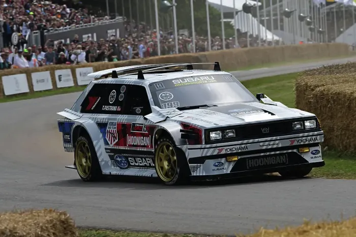 Rights Managed : CJ13 0847 Travis Pastrana, Subaru Gymkhana GL Wagon Rights Managed : CJ13 0847 Travis Pastrana, Subaru Gymkhana GL Wagon