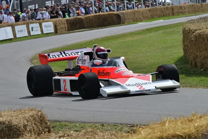 Rights Managed : CJ13 0865 Lukas Halusa, McLaren-Cosworth M23 Rights Managed : CJ13 0865 Lukas Halusa, McLaren-Cosworth M23