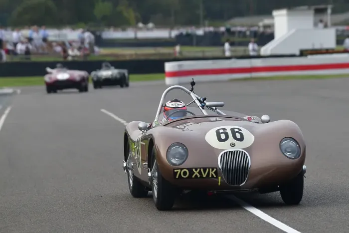 Rights Managed : CJ13 2015 Jenson Button, Alex Buncombe, Jaguar C-Type