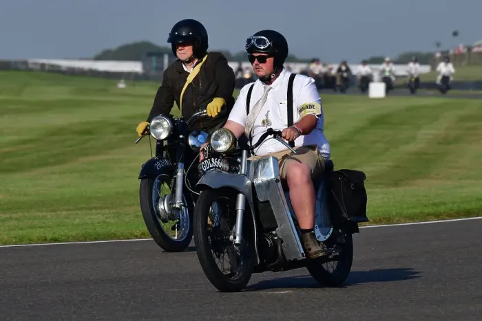 Rights Managed : CJ13 2184 1950 Velocette, 1960 AJS 350cc Rights Managed : CJ13 2184 1950 Velocette, 1960 AJS 350cc