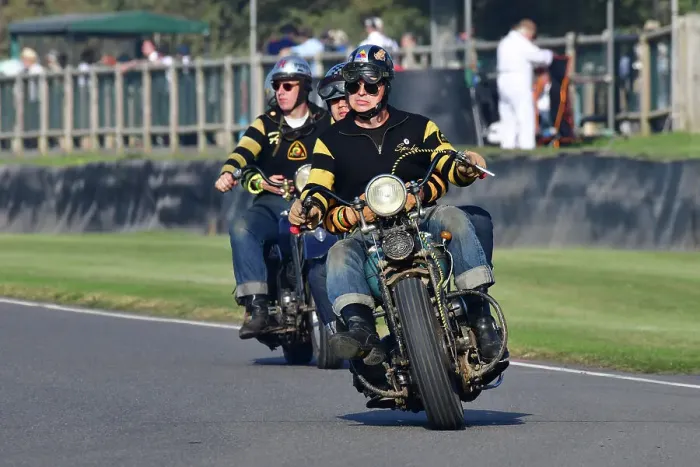 Rights Managed : CJ13 2261 Harley Davidson, Goodwood Hornets Motorcycle Gang Rights Managed : CJ13 2261 Harley Davidson, Goodwood Hornets Motorcycle Gang