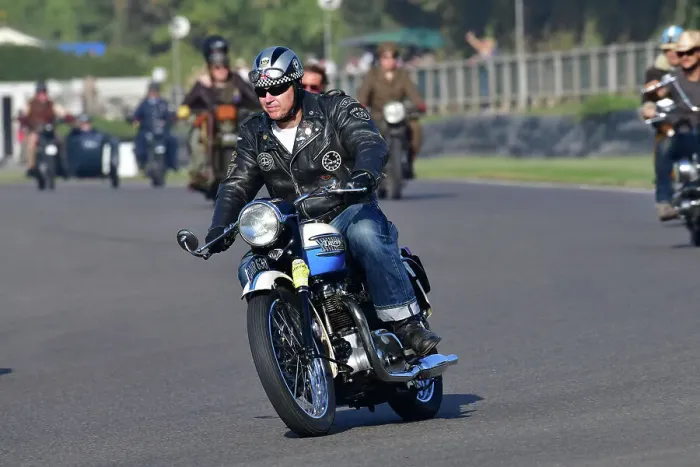 Rights Managed : CJ13 2266 Terry Pocock, 1957 Triumph 650cc, Tiger 110