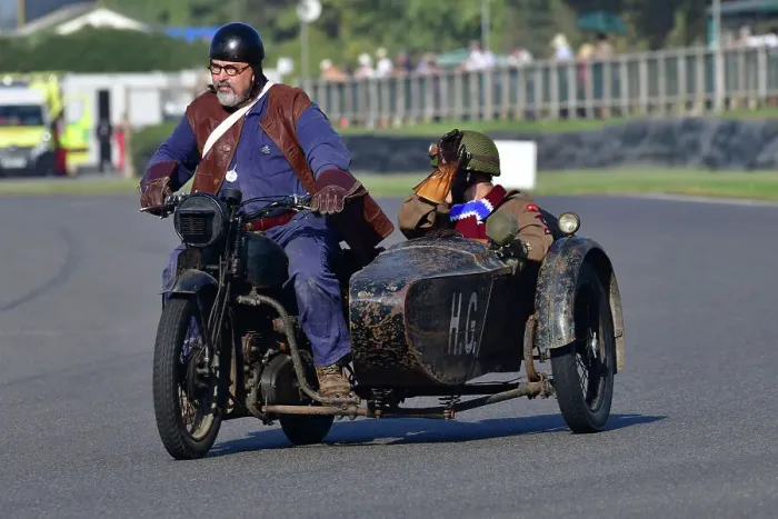 Rights Managed : CJ13 2282 1943 Royal Enfield Motorcyle and sidecar combination Rights Managed : CJ13 2282 1943 Royal Enfield Motorcyle and sidecar combination