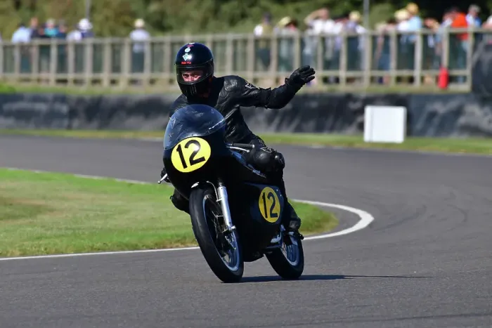 Rights Managed : CJ13 2640 Ian Bain, Steve Brogan, Norton Manx 30M Rights Managed : CJ13 2640 Ian Bain, Steve Brogan, Norton Manx 30M