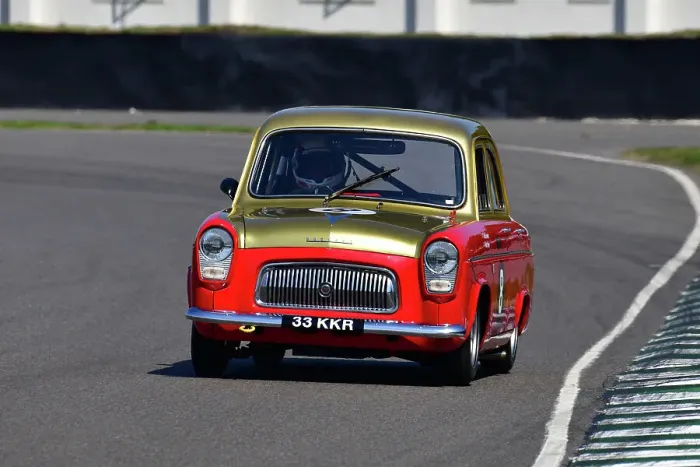 Rights Managed : CJ13 2766 Matt Neal, Colin Sowter, Ford Prefect 107E Rights Managed : CJ13 2766 Matt Neal, Colin Sowter, Ford Prefect 107E