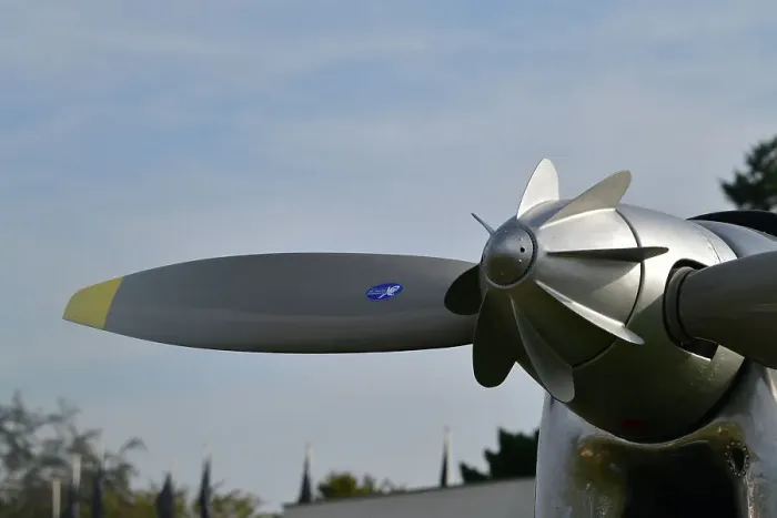 Rights Managed : CJ13 3358 Pilatus P2-06, HB-RAM propeller Rights Managed : CJ13 3358 Pilatus P2-06, HB-RAM propeller
