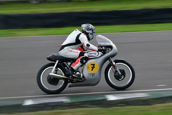 Rights Managed : CJ13 3693 Freddie Sheene, Norton Manx 30M