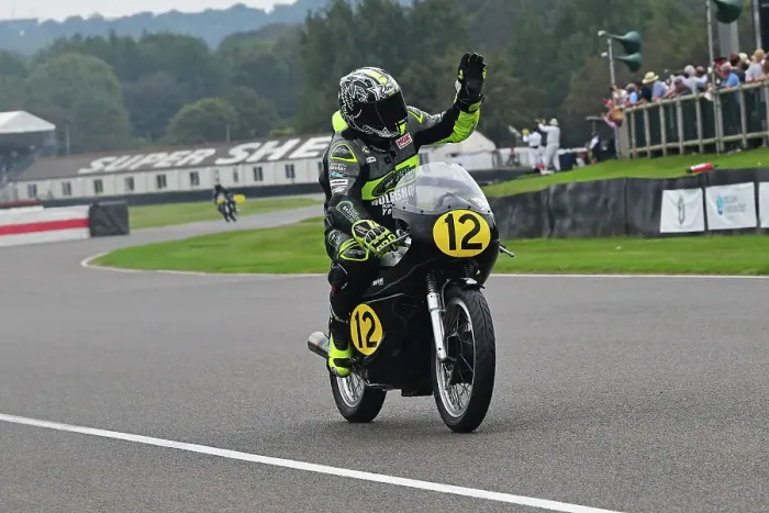 Rights Managed : CJ13 3757 Ian Bain, Steve Brogan, Norton Manx 30M