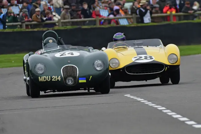 Rights Managed : CJ13 6562 Nigel Webb, Jaguar C-Type, Scott Redding, Ferrari 500 TRC Rights Managed : CJ13 6562 Nigel Webb, Jaguar C-Type, Scott Redding, Ferrari 500 TRC