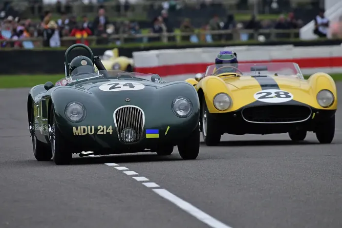 Rights Managed : CJ13 6563 Nigel Webb, Jaguar C-Type, Scott Redding, Ferrari 500 TRC Rights Managed : CJ13 6563 Nigel Webb, Jaguar C-Type, Scott Redding, Ferrari 500 TRC