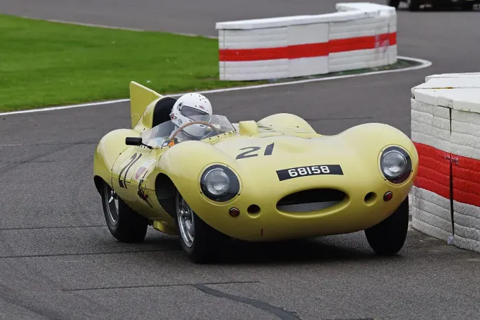 Rights Managed : CJ13 6603 Jonathan Bailey, Jaguar D-Type Rights Managed : CJ13 6603 Jonathan Bailey, Jaguar D-Type