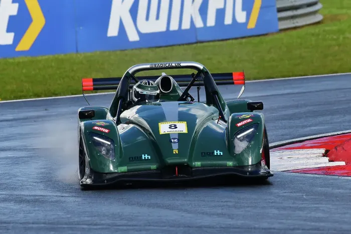 Framed Print : CJ13 9862 Adrian Hallmark, North Motorsport
