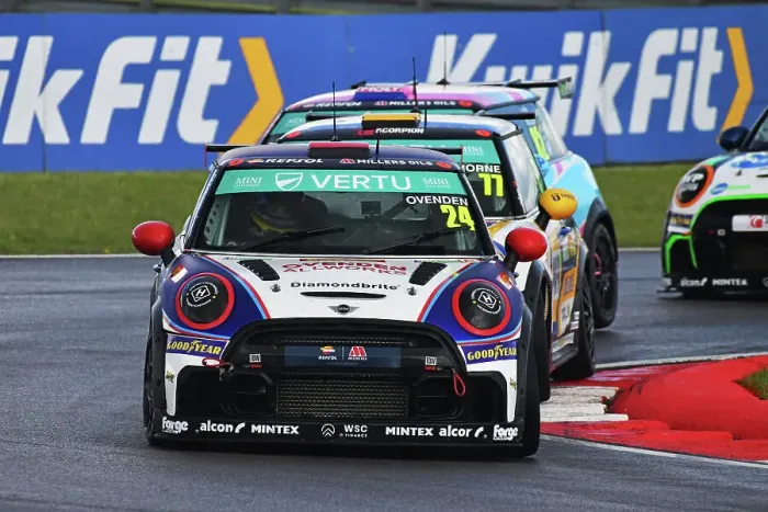 Framed Print : CJ13 9900 Tom Ovenden, Mini JCW, EXCELR8 Motorsport