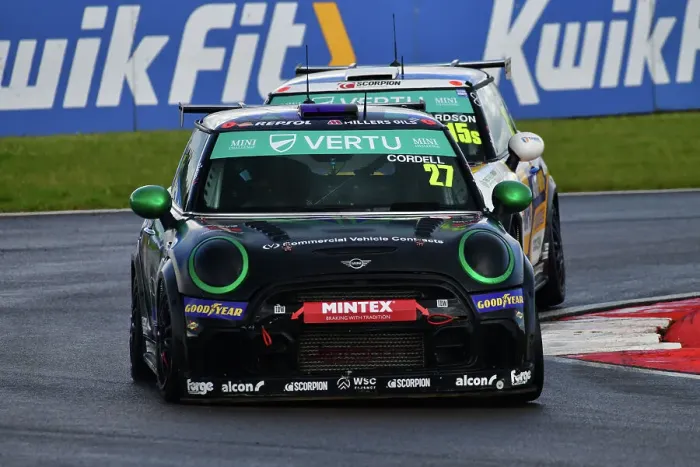 Framed Print : CJ13 9906 Mario Cordell, MINI JCW, Jamsport Racing UK