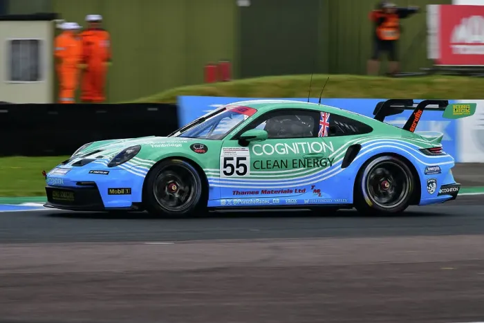 Framed Print : CJ14 0169 Richard Hosking, Porsche 911 GT3 Cup, Cognition Land & Water with CCK Motorsport