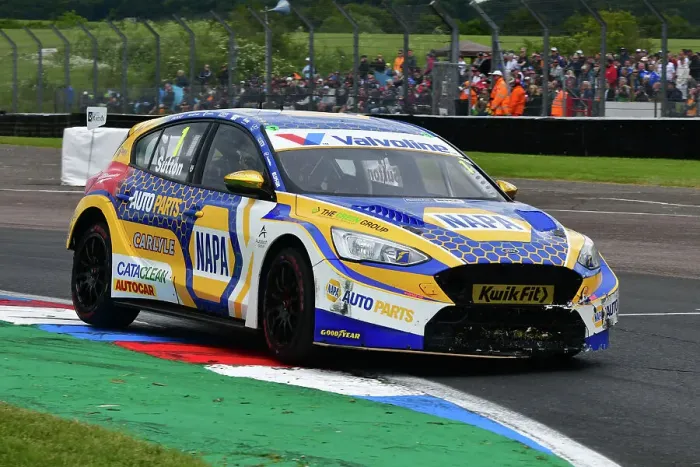 Framed Print : CJ14 0361 Ashley Sutton, Ford Focus ST, NAPA Racing UK Framed Print : CJ14 0361 Ashley Sutton, Ford Focus ST, NAPA Racing UK