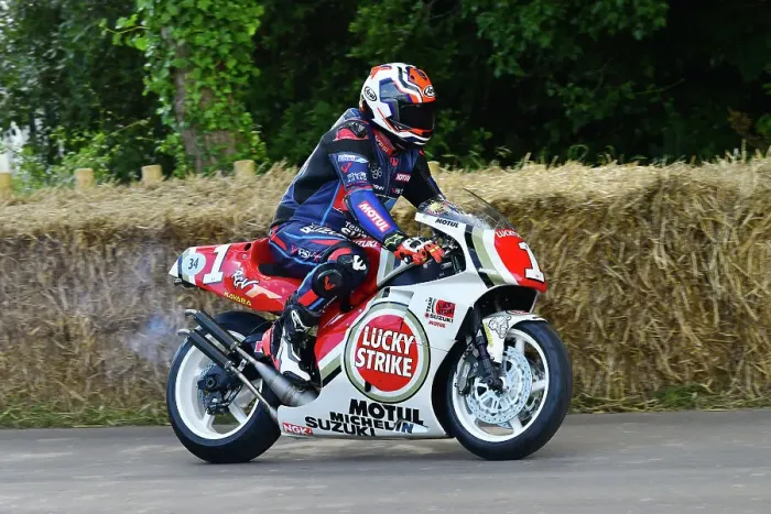 Rights Managed : CJ14 2674 Dider de Radigues, Nathan Colombi, Suzuki RGV500 XR84 Rights Managed : CJ14 2674 Dider de Radigues, Nathan Colombi, Suzuki RGV500 XR84