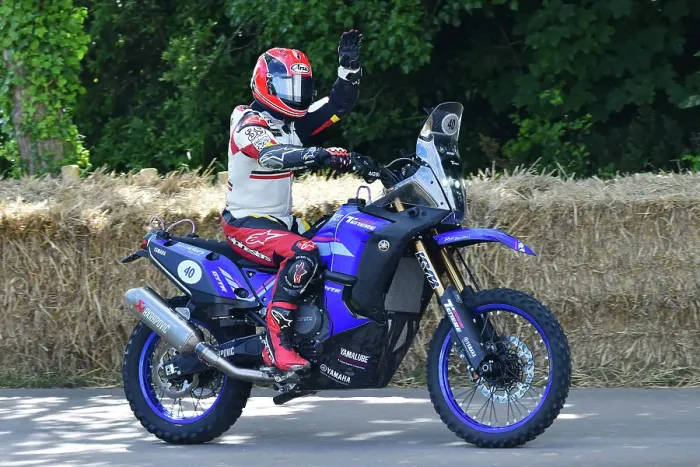 Rights Managed : CJ14 2681 Randy Mamola, Yamaha XTZ850TRX Rights Managed : CJ14 2681 Randy Mamola, Yamaha XTZ850TRX