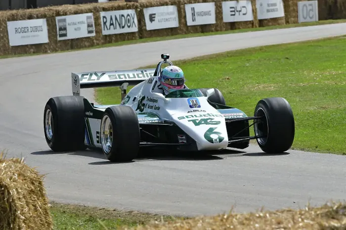 Rights Managed : CJ14 2705 James Vowles, Lia Block, Alexander Albon, Williams-Cosworth FW08-02 Rights Managed : CJ14 2705 James Vowles, Lia Block, Alexander Albon, Williams-Cosworth FW08-02
