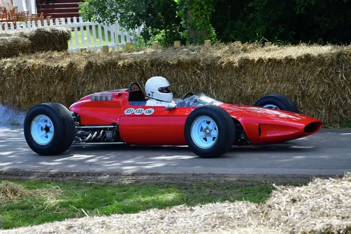 Rights Managed : CJ14 2720 Derek Bell, Ferrari 158