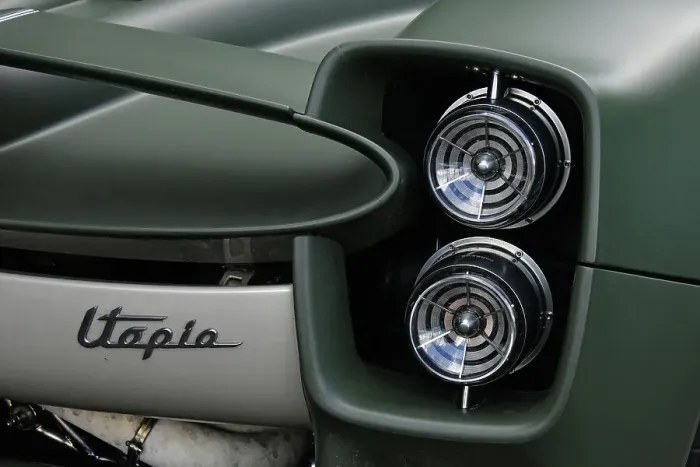 Rights Managed : CJ14 3251 Pagani Utopia rear lights Rights Managed : CJ14 3251 Pagani Utopia rear lights