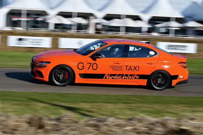 Rights Managed : CJ14 3559 Genesis G70 Track Taxi Nordschleife Rights Managed : CJ14 3559 Genesis G70 Track Taxi Nordschleife
