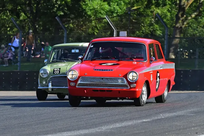 Framed Print : CJ14 5230 Pete Chambers, Lotus Ford Cortina Mk1, Nick Swift, Morris Cooper S Framed Print : CJ14 5230 Pete Chambers, Lotus Ford Cortina Mk1, Nick Swift, Morris Cooper S