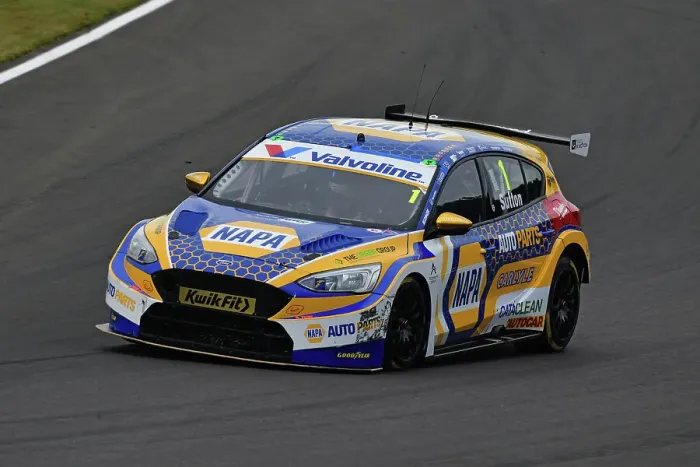 Framed Print : CJ14 5994 Ashley Sutton, Ford Focus ST, NAPA Racing UK Framed Print : CJ14 5994 Ashley Sutton, Ford Focus ST, NAPA Racing UK