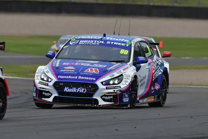 Framed Print : CJ14 6119 Tom Ingram, Hyundai i30N, Team Bristol Street Motors