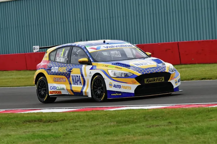 Framed Print : CJ14 6436 Ashley Sutton, Ford Focus ST, NAPA Racing UK Framed Print : CJ14 6436 Ashley Sutton, Ford Focus ST, NAPA Racing UK