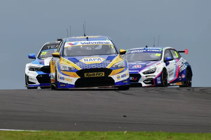 Framed Print : CJ14 6500 Ashley Sutton, Ford Focus ST, NAPA Racing UK