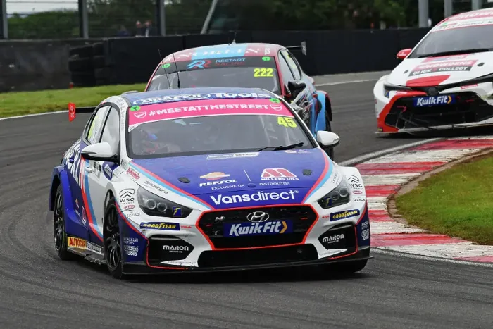Framed Print : CJ14 6668 Dan Zelos, Hyundai i30N, Team Bristol Street Motors