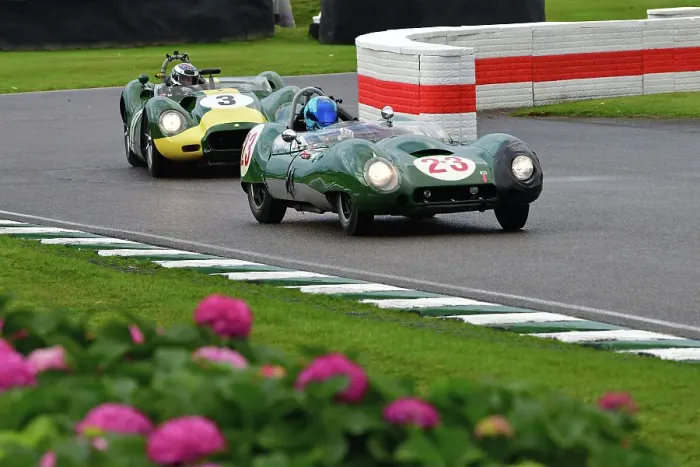 Rights Managed : CJ14 8208 Johnny Mowlem, Bonamy Grimes, Lotus-Climax 15, Andre Lotterer, Joe Macari, Lister-Jaguar Knobbly Rights Managed : CJ14 8208 Johnny Mowlem, Bonamy Grimes, Lotus-Climax 15, Andre Lotterer, Joe Macari, Lister-Jaguar Knobbly