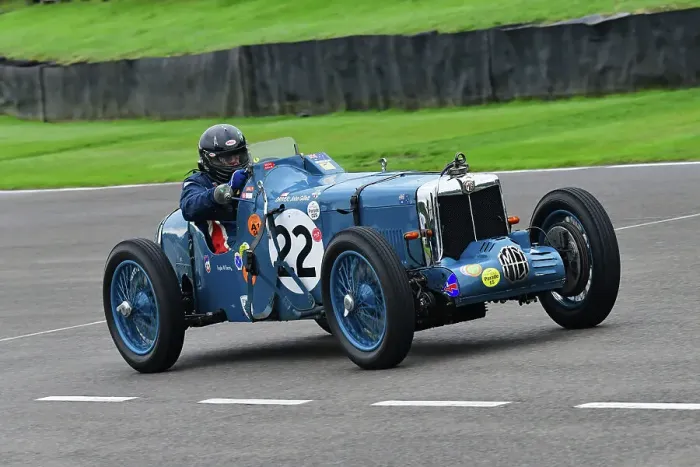 Rights Managed : CJ14 8349 John Gillett, MG K3 Rights Managed : CJ14 8349 John Gillett, MG K3