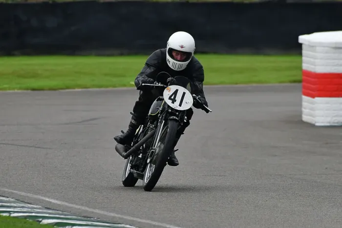 Rights Managed : CJ14 8540 Sam Rhodes, Bill Swallow, Velocette MTT 500 Rights Managed : CJ14 8540 Sam Rhodes, Bill Swallow, Velocette MTT 500