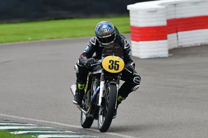Rights Managed : CJ14 8541 Keith Bush, David Johnson, Norton Manx Rights Managed : CJ14 8541 Keith Bush, David Johnson, Norton Manx