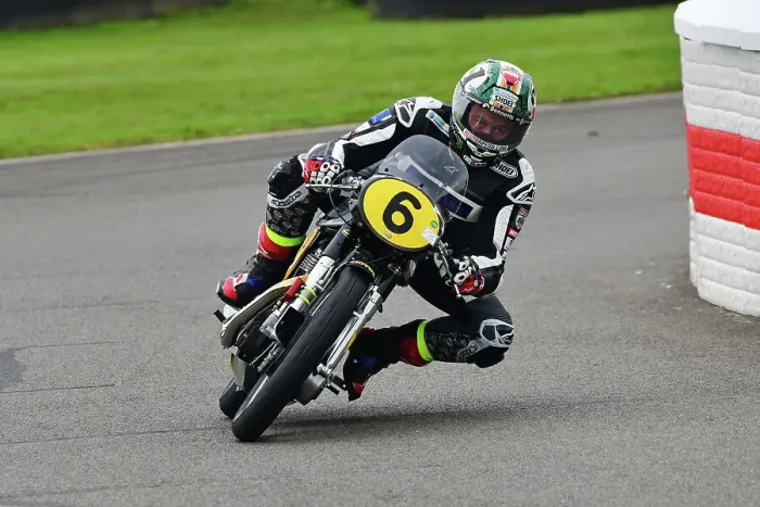 Rights Managed : CJ14 8579 Barry Burrell, John McGuinness, Norton Manx Rights Managed : CJ14 8579 Barry Burrell, John McGuinness, Norton Manx