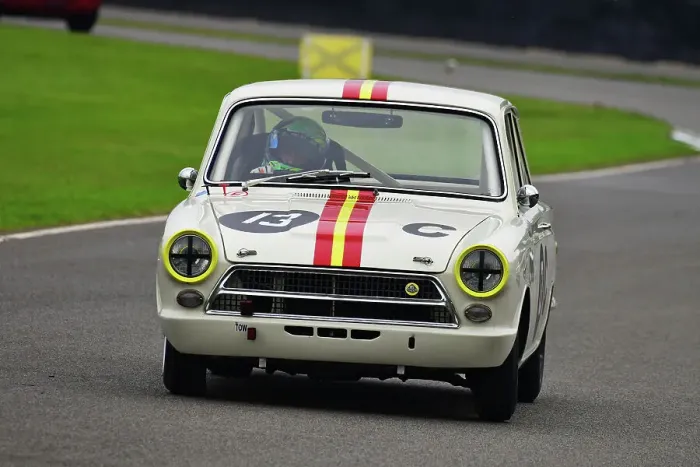 Rights Managed : CJ14 8825 Rob Huff, Ford Lotus Cortina Mk1 Rights Managed : CJ14 8825 Rob Huff, Ford Lotus Cortina Mk1
