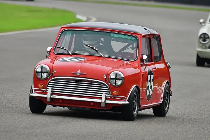 Rights Managed : CJ14 8837 Christian Horner, Morris Mini Cooper S Rights Managed : CJ14 8837 Christian Horner, Morris Mini Cooper S
