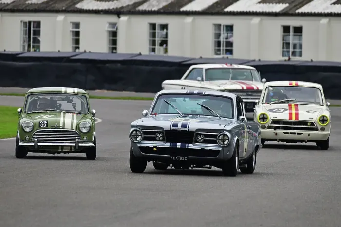 Rights Managed : CJ14 8852 Jake Hill, Plymouth Barracuda, Alex Brundle, Morris Mini Cooper S Rights Managed : CJ14 8852 Jake Hill, Plymouth Barracuda, Alex Brundle, Morris Mini Cooper S