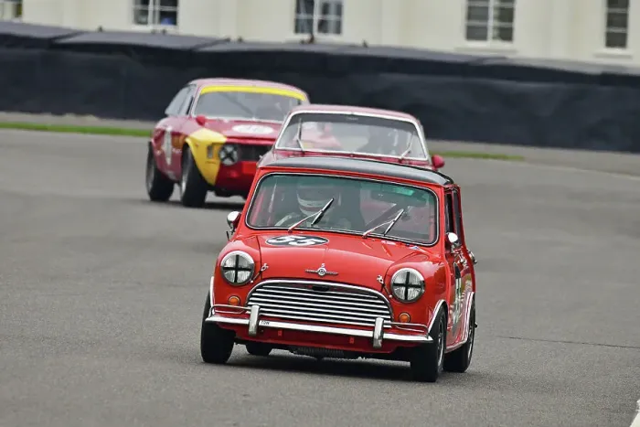 Rights Managed : CJ14 8876 Christian Horner, Morris Mini Cooper S Rights Managed : CJ14 8876 Christian Horner, Morris Mini Cooper S