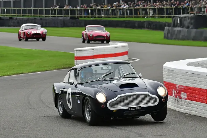 Rights Managed : CJ14 9256 Jimmie Johnson, Dario Franchitti, Aston Martin DB4GT Rights Managed : CJ14 9256 Jimmie Johnson, Dario Franchitti, Aston Martin DB4GT