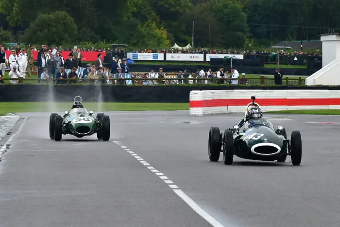 Rights Managed : CJ14 9373 Stuart Tizzard, Cooper-Climax T43, Ewen Sergison, Lotus-Climax 16 Rights Managed : CJ14 9373 Stuart Tizzard, Cooper-Climax T43, Ewen Sergison, Lotus-Climax 16