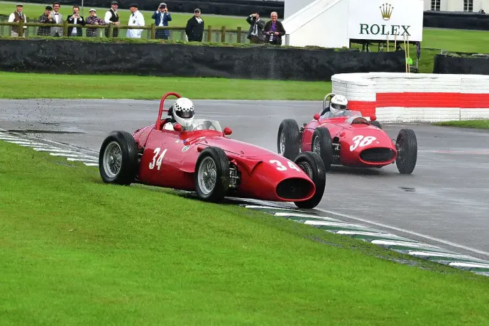 Rights Managed : CJ14 9381 John Spiers, Maserati 250F, Richard Wilson, Ferrari 246 Dino Rights Managed : CJ14 9381 John Spiers, Maserati 250F, Richard Wilson, Ferrari 246 Dino