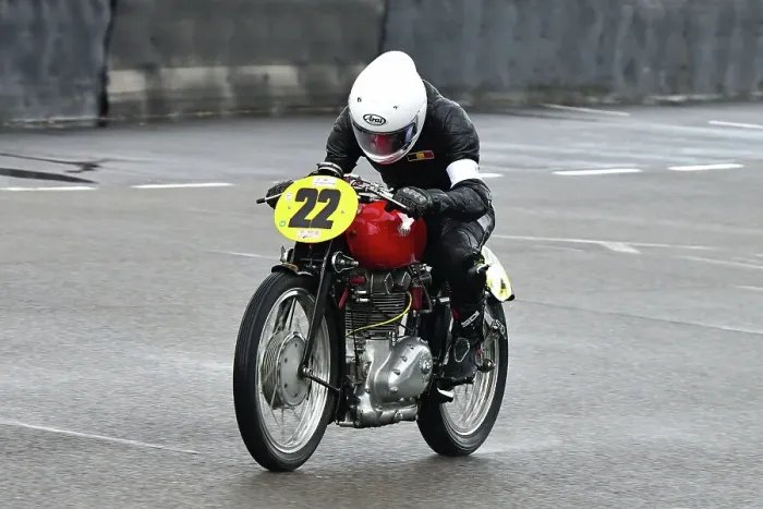 Rights Managed : CJ14 9625 Francois Fabri, Storm Stacey, Gilera San Remo Rights Managed : CJ14 9625 Francois Fabri, Storm Stacey, Gilera San Remo