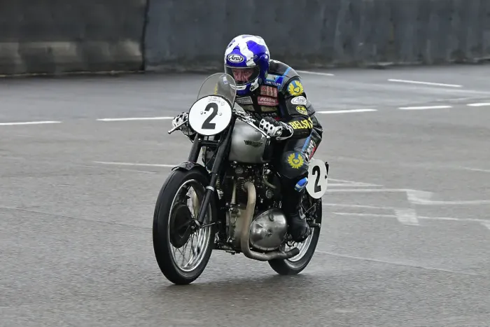 Rights Managed : CJ14 9676 Alex Williams, Iain Duffus, Triumph T110 Rights Managed : CJ14 9676 Alex Williams, Iain Duffus, Triumph T110