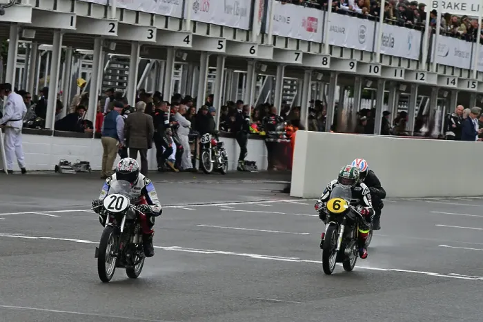 Rights Managed : CJ14 9694 Tony Perkin, Billy McConnell, Velocette MSS 500, Barry Burrell, John McGuinness, Norton Manx